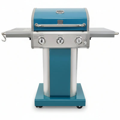 3-Burner Outdoor BBQ Grill | Liquid Propane Barbecue Gas Grill Bundle with Grill Cover