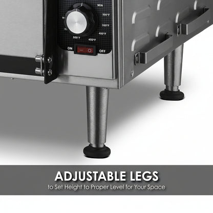 Pizza Oven with Independent Double-Deck & 14" Pizza Deck