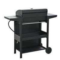 Propane Grill 4 Burner Barbecue Grill Stainless Steel Gas Grill in Black