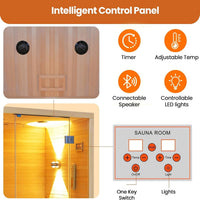 Steam Sauna 2-3 Person Traditional Sauna with 3KW/240V Stove Heater