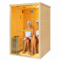 Steam Sauna 2-3 Person Traditional Sauna with 3KW/240V Stove Heater
