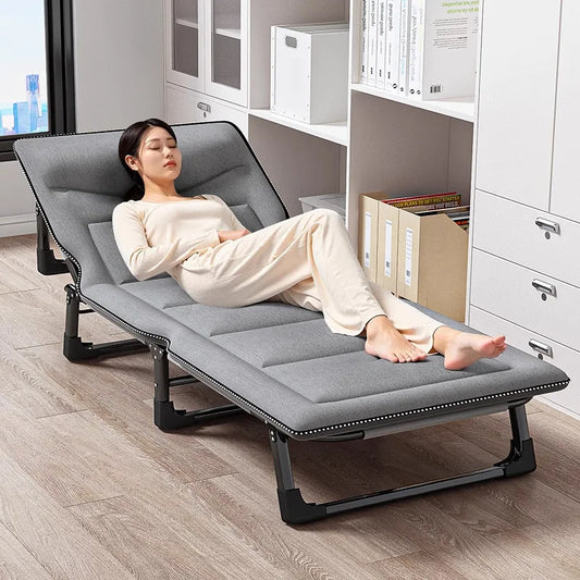 Single folding bed office lunch break artifact sleeping back chair can be placed flat hospital escort bed outdoor camp bed